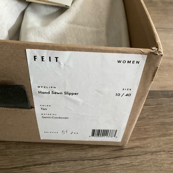 FEIT Brown Hand Sewn Class Slip On Leather Shoes - Picture 9 of 9